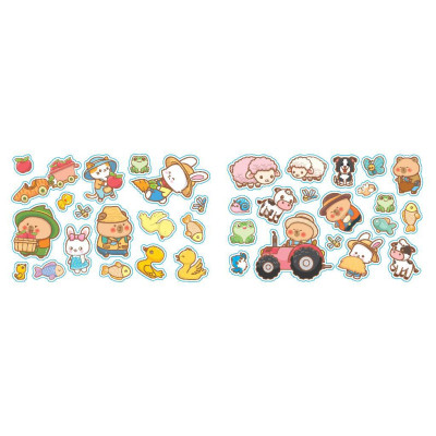 Sách Dán Hình - Capy & Chuyến Du Hành Vũ Trụ + Capy & Công Viên Giải Trí - Tặng Kèm 2 Phòng Sticker 3D - Minh Thắng