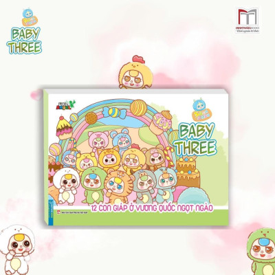 Sách Tô Màu - Thị Trấn Nhỏ Hạnh Phúc + Baby Three 12 Con Giáp ở Vương Quốc Ngọt Ngào - Minh Thắng