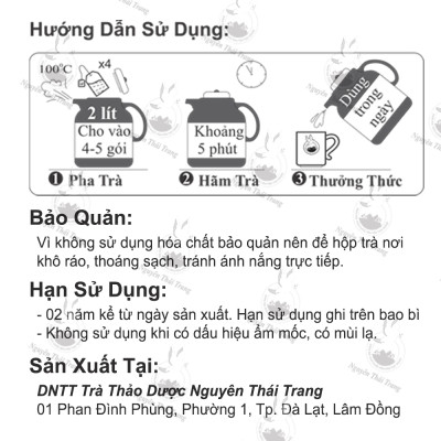 Trà Diệp Hạ Châu Hỗ Trợ Viêm Gan B , Mỡ Máu - Nguyên Thái Trang (Bịch 100 Túi Lọc X2Gr )- Thảo Dược Thiên - Nhiên Tốt Cho Sức Khỏe
