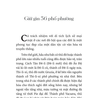 Giữ Gìn 36 Phố Phường