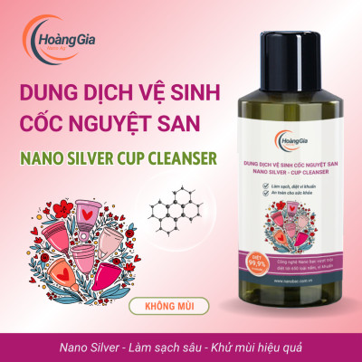 Dung Dịch Vệ Sinh Cốc Nguyệt San Nano Bạc - Làm Sạch, Khử Khuẩn Dịu Nhẹ & An Toàn, Không Kích Ứng