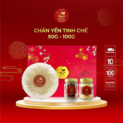 Chân yến Tinh chế thượng hạng 100 gram Yến Việt Tinh Hoa  - Hàng chính hãng