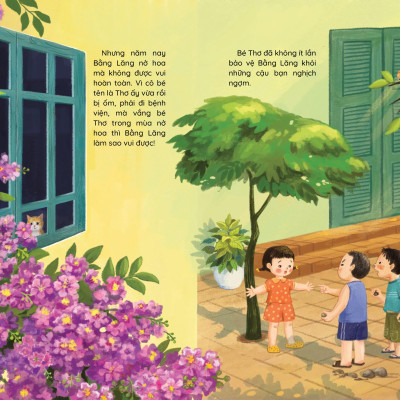 Sách - Những Truyện Hay Viết Cho Thiếu Nhi - Phiên Bản Sách Tranh - Chú Sẻ Con Và Bông Hoa Bằng Lăng