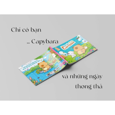 Sách Tô Màu - Hạnh Phúc Nhỏ Của Capybara - 64 Trang - 31 Chủ Đề - Minh Thắng
