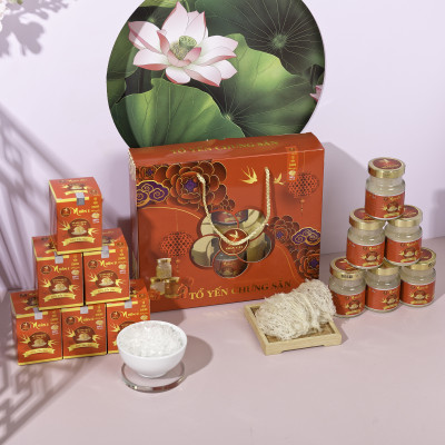 [Hộp 6 Lọ] Nước Yến Sào Chưng Đường Phèn Nhân Việt 30% Yến Hũ 70ml