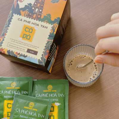 Cà phê hoà tan Cố Đô gu đậm 3in1 (hộp 10 viên x 22g)
