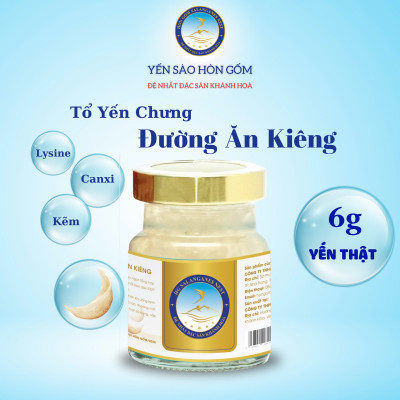 [Hộp 1 Hũ] Tổ Yến Sào Chưng Đường Ăn Kiêng - Yến Sào Hòn Gốm Chính Hiệu Khánh Hoà - HGK NEST