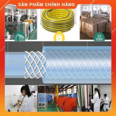 Bộ dây vòi xịt nước ️ , tăng áp 3 lần,loại 3m, 5m 206701-1 đầu đồng,cút nhựa,nối đồng+ đai 