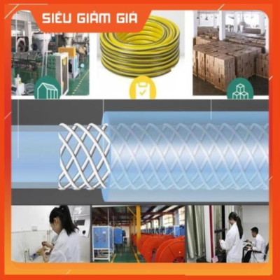 Bộ dây vòi xịt nước rửa xe, tưới cây . tăng áp 3 lần, loại 7m, 10m 206701 đầu đồng, cút, nối đen