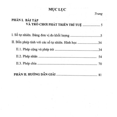 Bài Tập Và Trò Chơi Phát Triển Trí Tuệ Toán 3 (Biên Soạn Theo Chương Trình Giáo Dục Phổ Thông Mới)