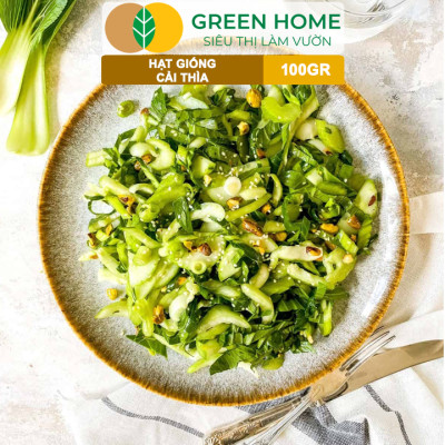 Hạt Giống Rau Cải Thìa GreenHome, GÓI 100GR, Dễ Trồng Quanh Năm, Nảy Mầm, Năng Suất Cao R32