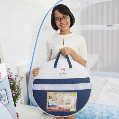 Màn Chụp , Mùng Chụp Đỉnh Rộng Cao Cấp Mộc Miên - Mẫu Xanh Cá Mập 2 Cửa ( Hà Nội )