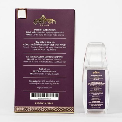 Nhụy Hoa Nghệ Tây Saffron Salam 1Gram/hộp Saffron Việt Nam Tặng Mật ong ngâm Saffron 100ml