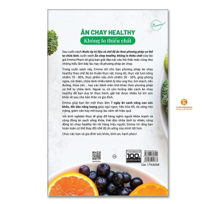 Sách - Ăn Chay Healthy Không Lo Thiếu Chất - 7 Ngày Ăn Xanh Nâng Cao Sức Khoẻ, Dồi Dào Năng Lượng - Thái Hà Books