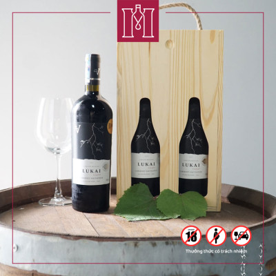Rượu vang đỏ Chile San Vicente Lukai Cabernet Sauvignon 750ml 14% nhập khẩu - Hàng chính hãng