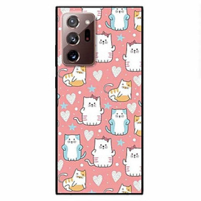 Ốp lưng dành cho Samsung Note 20 - Samsung Note 20 Ultra mẫu Họa Tiết Mèo Xanh Vàng