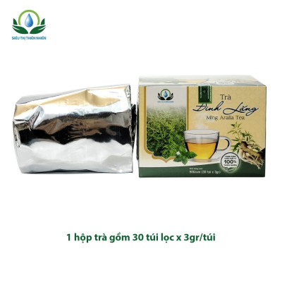 Trà Đinh Lăng hộp 30 Túi Lọc x 3Gram của Siêu Thị Thiên Nhiên
