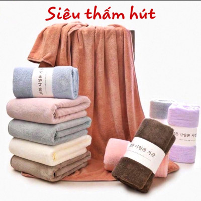 Đồ dùng  nhà tắm - Khăn Tắm Lông Cừu Hàn Quốc Siêu Mềm Mịn – Thấm Hút Tốt, Êm Ái Cho Da