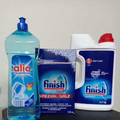 Combo bột finish 2,5kg +muối finish 1,2kg + bóng Alio 1000 ml