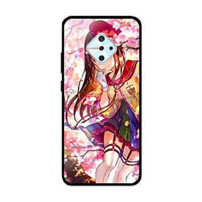 Ốp Lưng in cho Vivo S1 Pro/ Vivo V17 Mẫu Cô Gái Hoa Đào - Hàng Chính Hãng
