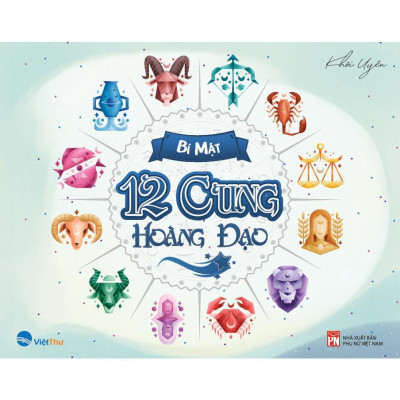 Sách - Tô Màu Bí Mật 12 Cung Hoàng Đạo  - Việt Thư