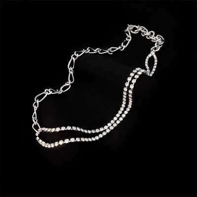 Dây chuyền nữ cá tính mix đá zircon xương đòn phong cách Hàn Quốc