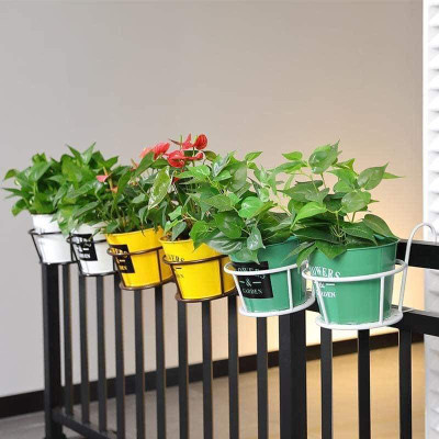 Giỏ Sắt Treo Chậu Cây, Kệ Để Chậu Hoa Cây Cảnh Có Móc Treo Ngoài Ban Công Tiện Lợi - Hàng Loại 1 - Chính Hãng MINIIN