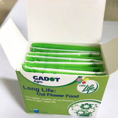 Chăm sóc hoa lâu tàn bằng bột dưỡng cho hoa cắt cành nhập khẩu Israel (Set 50 gói) giữ hoa lâu tàn gấp 2 lần bình thường và 14 ngày không thay nước mới