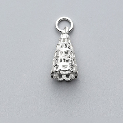 Combo 2 cái charm bạc mặt hình nón treo - Ngọc Quý Gemstones