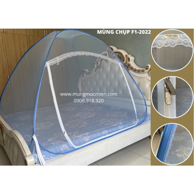 Màn chụp , Mùng chụp tự bung đỉnh chóp cao cấp Mộc Miên ( hình thật ) 