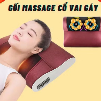 CÔNG NGHỆ GỐI MASSAGE CỔ VAY GÁY TOÀN THÂN 20 BI MASSAGE CAO CẤP 
