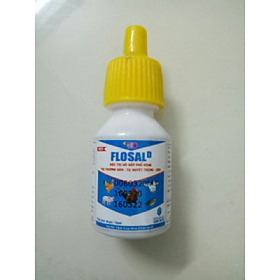 1 lọ flosal D trị hô hấp, thương hàn, tiêu chảy cho chim, vẹt, gà, vịt