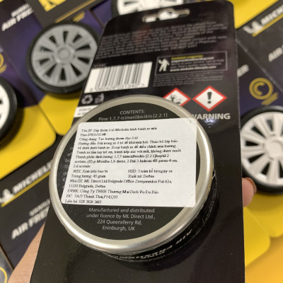 Sáp Thơm Ô Tô MICHELIN Khử Mùi Xe Hơi Cao Cấp - Michelin Organic Can Air Freshener (Hàng Chính Hãng) mùi hương pine
