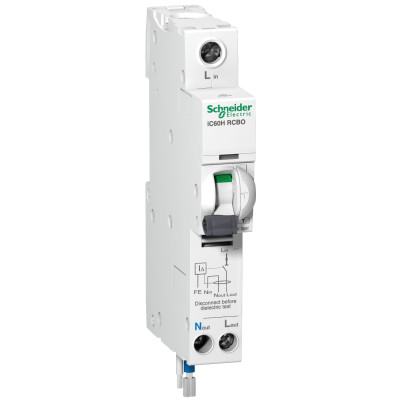 Cầu dao chống giật RCBO 1P+N-32A- 30mA A9D11832 Schneider