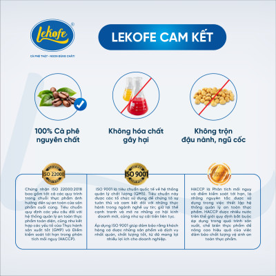 Cà phê rang xay Đặc Biệt Lekofe 80% Robusta 20% Arabica Đắng đậm chua nhẹ Túi 250g