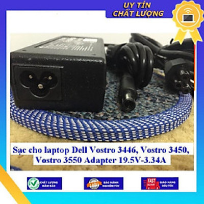 Sạc cho laptop Dell Vostro 3446 Vostro 3450 Vostro 3550 Adapter 19.5V-3.34A - Hàng Nhập Khẩu New Seal