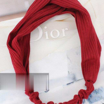 Băng Đô Vải Cài Tóc Thun Màu Đỏ Đô - Mã BD067