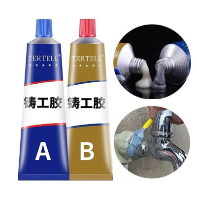 Bộ 2 Lọ Keo AB 100g Dán Sắt Kim Loại Đa Năng Siêu Dính, Chịu Lực Cao – Bịt Lỗ Thủng Chịu Nhiệt