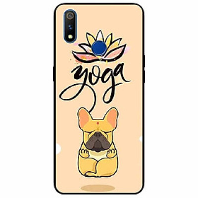 Ốp lưng in cho Realme 3 Pro Mẫu Cún Yoga