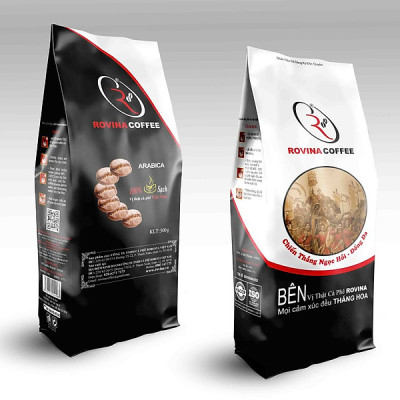 Cà Phê Arabica Cầu Đất  - Pha Phin - Gói 500gr ( Xay Sẵn) Mùi Hương Dịu Nhẹ Vị Cân Bằng Hoàn Hảo Rovina Coffe