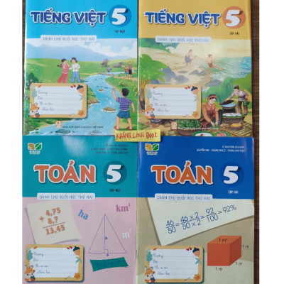 Sách - Combo Toán + Tiếng Việt 5 - tập 2 ( dành cho buổi học thứ 2 ) (Kết Nối Tri Thức)