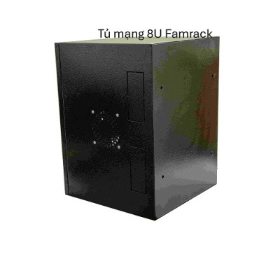 Tủ rack 8U treo tường Famrack 8UD400 – Sâu 400mm – Đựng thiết bị mạng, điện nhẹ