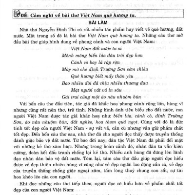 Những bài văn theo chuẩn kiến thức kỹ năng ngữ văn 6 (Dùng chung cho các bộ SGK)