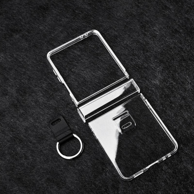 Ốp lưng chống sốc trong suốt kèm iring cho Samsung Galaxy Z Flip 7 5G hiệu Likgus Cover Ring (chất liệu cao cấp, thiết kế iring chống rơi rớt) - hàng nhập khẩu