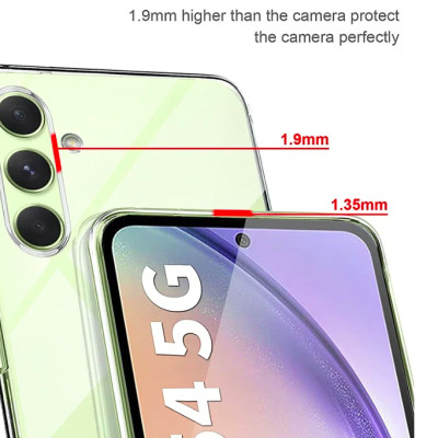 Ốp lưng dẻo silicon cho Samsung Galaxy A05, A05s, A15, A25 hiệu Ultra Thin (siêu mỏng 0.6mm, chống trầy, chống bụi) - Hàng nhập khẩu