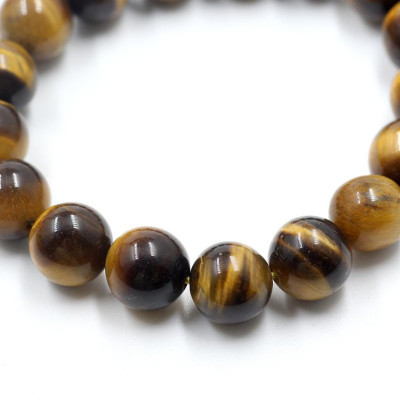 Vòng Tay Đá Mắt Hổ Vàng 10MM