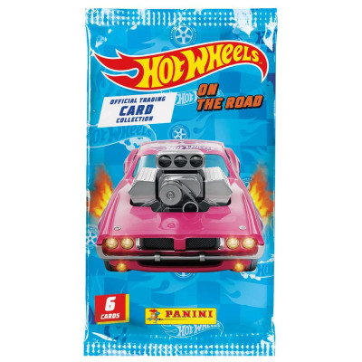 Gói Thẻ Hình Hot Wheels - Panini (6 Card Ngẫu Nhiên/Túi)