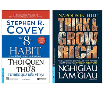 Combo 2Q: Thói Quen Thứ 8 - Từ Hiệu Quả Đến Vĩ Đại + Nghĩ Giàu Và Làm Giàu  (Sách Phát Triển Bản Thân/ Tư Duy Kinh Doanh Thành Công) 