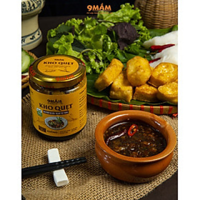Kho Quẹt 9MẮM- Sốt chấm đa năng, An toàn, Tiện lợi, Chấm gì cũng ngon, Hương vị truyền thống- Hũ 250g
