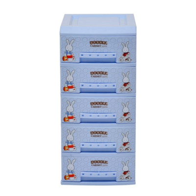 Tủ nhựa thỏ mini 5 tầng - tủ nhựa mini đựng đồ đa năng